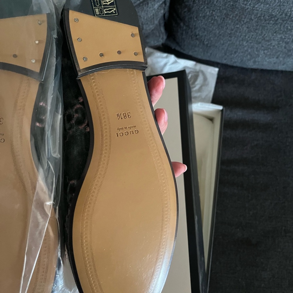 Gucci Authentic Jordaan loafer blue 38.5 NWT Box with Dust Bag BRAND NEW IN BOX - Picture 4 of 16